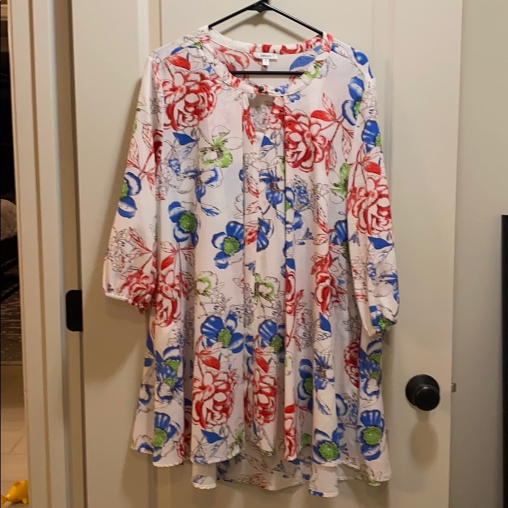 Flowing shirt dress